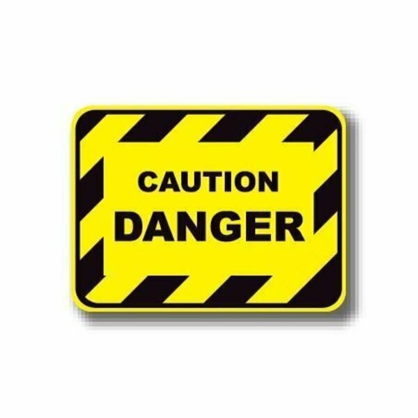 Ergomat 36in x 27in RECTANGLE SIGNS - Caution Danger DSV-SIGN 972 #0369 -UEN